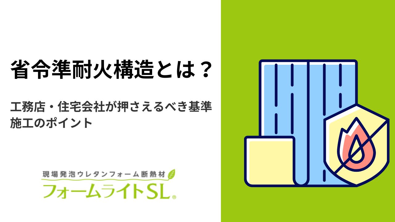 省令準耐火構造とは?工務店・住宅会社が押さえるべき基準・施工のポイント